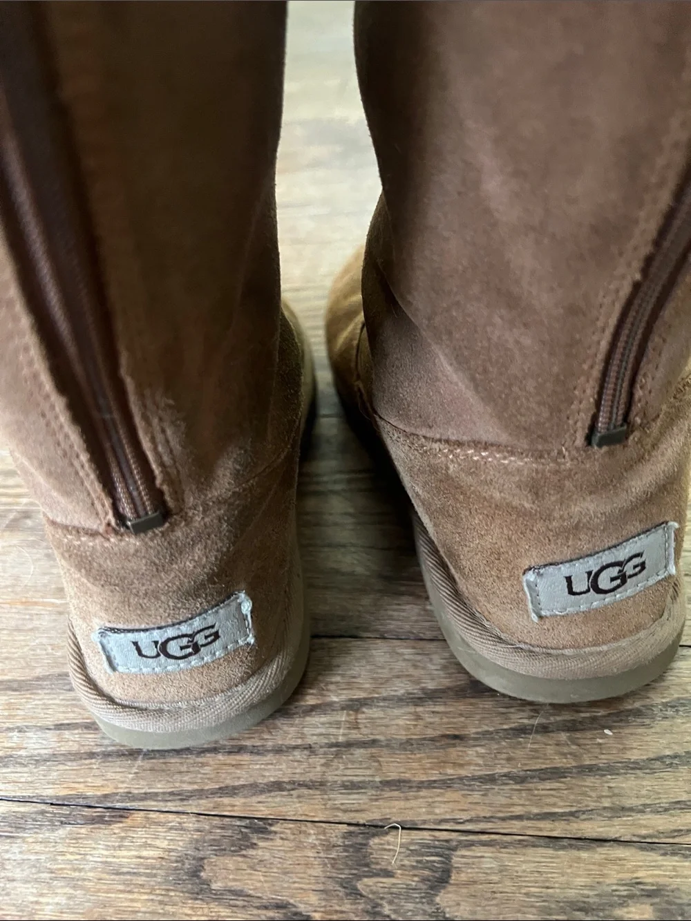 UGG Chestnut Tan Shearling-Lined Boot Interior Detail